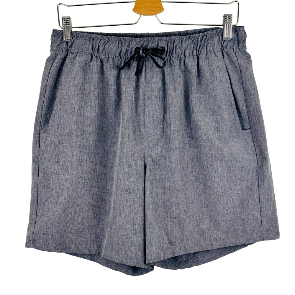 Eddie Bauer Gray High Waisted Performance Shorts Womens Large Hiking Outdoors